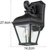 LED Außenwandleuchte kleine Landhausstil Hängelaterne, Höhe 27,5cm Bild 4