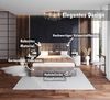 FDM Polsterbett Elegant - Stauraum & modernes Design 120x200 140x200 160x200 180x200cm (MADE IN EU - mit hochwertigem Velours Bezug, Bettrahmen, Bett, Optional mit Matratze bestellbar, Mit großem Kopfteil für Komfort - Bettkasten mit Hubrahmen), Metall... Bild 2