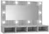 vidaXL Spiegelschrank mit LED Grau Sonoma 90x31,5x62 cm 820458 Bild 2