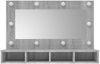 vidaXL Spiegelschrank mit LED Grau Sonoma 90x31,5x62 cm 820458 Bild 4