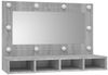 vidaXL Spiegelschrank mit LED Grau Sonoma 90x31,5x62 cm 820458 Bild 3