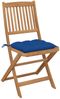 vidaXL Klappbare Gartenstühle 6 Stk. mit Kissen Massivholz Akazie 3075019 Bild 3