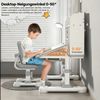 Rutaqian Kinderschreibtisch Kinder Schreibtisch Set höhenverstellbar mit Stuhl ergonomisch, Höhenverstellbar, ergonomisch, mit Stauraum, stabil & langlebig Bild 3