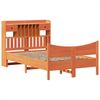 vidaXL Massivholzbett ohne Matratze Wachsbraun 135x190 cm Kiefernholz 3323394 Bild 3
