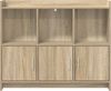vidaXL Sideboard Sonoma-Eiche 98,5 x 33 x 80 cm Holzwerkstoff 8011141 Bild 4