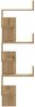 Wand-Eckregal, Bücherregal Wand Artisan-Eiche 45x45x147 cm Holzwerkstoff Bild 4