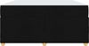 vidaXL Bettrahmen mit Matratze Schwarz 140 x 200 cm Stoff 3399358 Bild 5