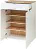 Schuhschrank >Bari< in Weiß matt, MDF, Spannplatte - 78x103x38cm (BxHxT) Bild 3