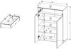 Schuhschrank >Bari< in Weiß matt, MDF, Spannplatte - 78x103x38cm (BxHxT) Bild 5