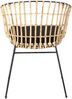 Esszimmerstuhl Armlehnenstuhl Rattan Farbe natur inkl. Kissen LIMA 80548219 Bild 5