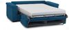 Dmora 2-Sitzer Schlafsofa Brusasco, Schlafsofa fürs Wohnzimmer, gepolstert, abnehmbar, 100 % Made in Italy-Qualität, 205x95 h100 cm, Blau Bild 4