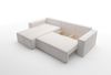 Ecksofa Schlafsofa Sofa CONOR PREMIUM Stoff Poso Senf Ottomane Links Bild 3