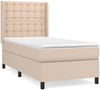 vidaXL Boxspringbett Matratze Cappuccino-Braun 100x200cm Kunstleder 3132488 Bild 2