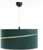 BPS Koncept 01A-003-50 Hängeleuchte SWING Velourss auf PVC-Basis grün, gold 1xE27 60W H:107 Ø50cm dimmbar Bild 3