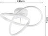 LED Decken- und Wandleuchte MEO Metall Weiß, Ø 40cm Bild 3
