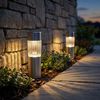 8x LED Edelstahl Solarlampen für den Außenbereich Bild 2