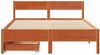 vidaXL Massivholzbett ohne Matratze Wachsbraun 120x200 cm Kiefernholz 3301754 Bild 4