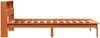 vidaXL Massivholzbett mit Regal ohne Matratze Wachsbraun 100x200 cm 855719 Bild 5