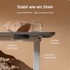Desktronic HomeOne Elektrisch höhenverstellbarer Schreibtisch 160x80cm Weiß/Grau mit Memory-Funktion, Anti-Kollisions Technologie, USB-A und USB-C-Ladeanschlüssen Bild 4