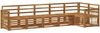 vidaXL Ecksofa Set 5 pcs Natur Massivholz Akazie 3384415 Bild 2