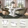 Home affaire Esstisch Motus, ausziehbar 150 -190 cm, inklusive 40 cm Einlegeplatte (Set, 1-St), V-Gestell mit Bodenplatte, Tisch, Küchentisch, Esszimmer, Küche Bild 3