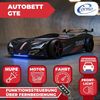Autobett GTE Kinderbett im Rennwagen-Design mit Lattenrost Farbe Schwarz Bild 5