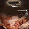 ZMH Deckenlampe LED Deckenleuchte Modern - Design 53W Wohnzimmerlampe Schwarz Dimmbar mit Fernbedienung Schlafzimmerlampe Wohnzimmer Deckenbeleuchtung für Schlafzimmer Küche Flur Büro Bild 4