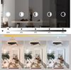 ZMH Deckenlampe LED Deckenleuchte Modern - Design 53W Wohnzimmerlampe Schwarz Dimmbar mit Fernbedienung Schlafzimmerlampe Wohnzimmer Deckenbeleuchtung für Schlafzimmer Küche Flur Büro Bild 2