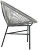 vidaXL Garten-Mondstuhl Poly-Rattan Grau 44481 Bild 3