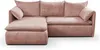 Ecksofa mit Schlaffunktion TEODORA von PASCAL MORABITO - Kord - Rosa - Ecke links Bild 2