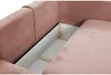 Ecksofa mit Schlaffunktion TEODORA von PASCAL MORABITO - Kord - Rosa - Ecke links Bild 5