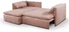 Ecksofa mit Schlaffunktion TEODORA von PASCAL MORABITO - Kord - Rosa - Ecke links Bild 4