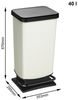 Rotho 'Paso' Treteimer, Kunststoff, 40 Liter, Weiß Bild 4