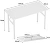 Klapptisch Computertisch 100x60x75cm Schreibtisch Büroarbeitsplatz Bild 2