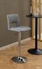 Barhocker >Sylvia< (2er-Set) in Grau, Polyester, Stahl - 41,5x115x52cm (BxHxT) Bild 2