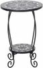 Blumentisch >Como< in matt schwarz, dunkelgrau - 41x59x41 (BxHxT) Bild 5