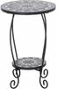 Blumentisch >Como< in matt schwarz, dunkelgrau - 41x59x41 (BxHxT) Bild 2