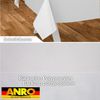ANRO Tischdecke Wachstuchtischdecke abwaschbar UNI auch als Gartentischdecke (Einzelstück 1-tlg), wasserabweisend pflegeleicht Textil-Optik Weiß 100x140cm Bild 2