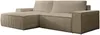 Vente-unique - AMELIA Sofa SamtStoff Schokoladenbraun - B 167 cm x H 85 cm x L 267 cm Bild 3