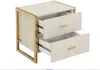 Vente-unique - OMBRELIA Bedside table Holz, Platte Beige - B 40 cm x H 50 cm x L 50 cm Bild 4