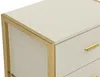 Vente-unique - OMBRELIA Bedside table Holz, Platte Beige - B 40 cm x H 50 cm x L 50 cm Bild 5