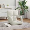 vidaXL Verstellbarer Fußsessel Creme Samt 42028139 Bild 3