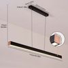 Ophy LED Pendelleuchte Dimmbare LED Pendelleuchte 115 cm – mit Fernbedienung, 3 Farbtemperaturen (3000/4500/6000 K), Helligkeit 10–100 %, höhenverstellbar – für Esstisch & Büro Bild 4