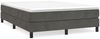 vidaXL Boxspringbett mit Matratze Dunkelgrau 140x190 cm Samt 3144328 Bild 2