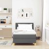vidaXL Boxspringbett mit Kissen Dunkelgrau 80 x 200 cm Stoff 3338798 Bild 3