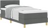vidaXL Boxspringbett mit Kissen Dunkelgrau 80 x 200 cm Stoff 3338798 Bild 2