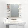 vidaXL Spiegelschrank mit LED Weiß 70x16,5x60 cm 808873 Bild 3
