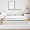 vidaXL Bodenbettrahmen Weiß 160 x 210 cm Massives Kiefernholz 869741 Bild 3