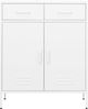 vidaXL Lagerschrank Weiß 80 x 35 x 101,5 cm Stahl [336161] Bild 2