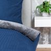 One Home Bettwäsche Winter Cashmere Touch Cord Optik, Fleece, 4 teilig, flauschig warmes Teddy Plüsch, Normalgröße Bild 5
